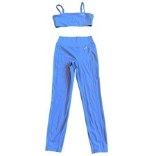 TLF Take Life Further Two Piece Workout Set Athletic Leggings Bra Top Sz Medium