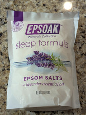 Epsoak Sleep Formula Epsom Salts Lavender Essential Oil 32oz exp: 11/2026