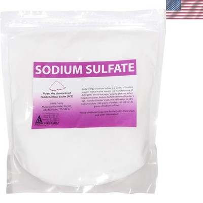 99+% Pure Sodium Sulfate Food Grade - 10 lb Granular Anhydrous Crystals