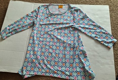 Multi-color Long-sleeved Ruby RD. Blouse Size S.
