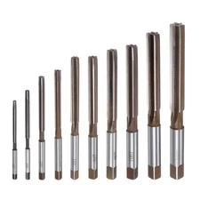 10 x Hand Reamers Set 3mm-12mm H7 Metric Alloy Steel Reamer Bit Straight Flutes