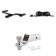 CURT Trailer Hitch Tow Package With 2in Receiver, Wiring, 45295 Ball Mount-13143