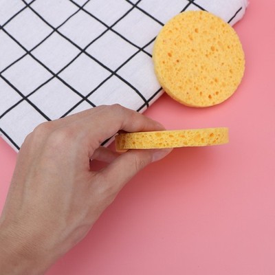 12pcs Exfoliating Spa Pads Natural Cellulose Face Sponge Exfoliating Spa Pads