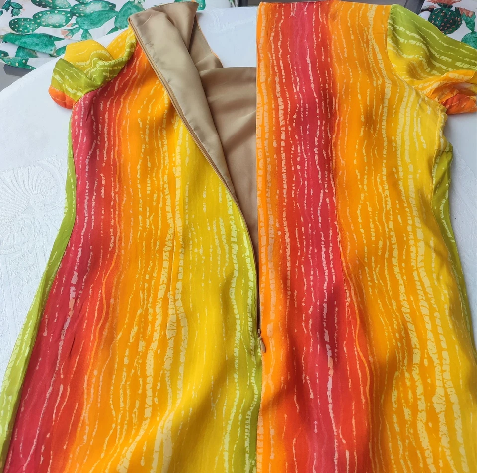 Vestido multicolor de mujer Talla 48 - Imagen 4 de 4