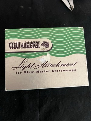 Vintage View-Master Light Attachment for Stereoscope Model C E -Tested & Working