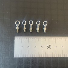 Model Yacht RC Sailboat Fittings - Eyebolts x 5