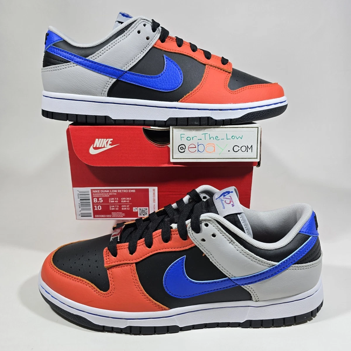 Nike Dunk Emb Low Blue for Sale | Authenticity Guaranteed | eBay