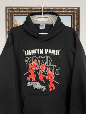 Vintage 2000's Linkin Park Hoodie Hybrid Theory Over Print Band