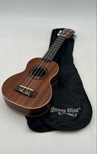 Strong Wind Brown 4-String Musical Instrument Soprano Ukulele With Gig Bag
