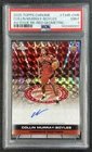 COLLIN MURRAY-BOYLES PSA 9 2025-26 TOPPS CHROME AUTO ISSUE ROOKIE GEO RED RC 3/5