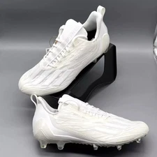 ADIDAS Adizero Men's Football Cleats Size 9.5 Triple White GX5413