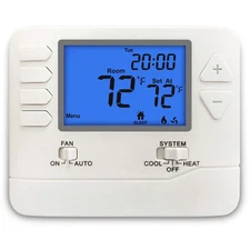 ELECTECK 5-1-1 Day Programmable Digital Thermostat for Home, up to 1 Heat/1 Cool