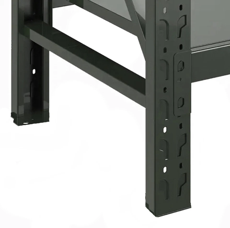 Reifenregal 200x60x200cm 300kg (3-lagig) Reifen Regal Schwerlastregal Schwarz - Bild 4 von 4