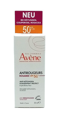 Avene Antirougeurs Rosamed SPF50+ Anti-Rötungen, 30ml, PZN 18889014