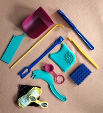 Tupperware Haushaltshelfer 11 Teile z. B. kl. ✂️, Orangenschäler, Mehlschaufel 