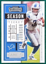 Kerryon Johnson - 2020 Panini Contenders #68 - Detroit Lions Football Card