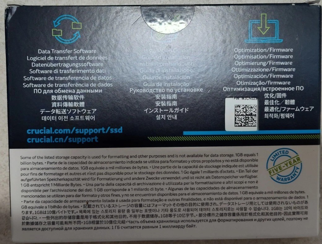 Crucial MX500 SSD 500GB 3D NAND SATA 2.5
