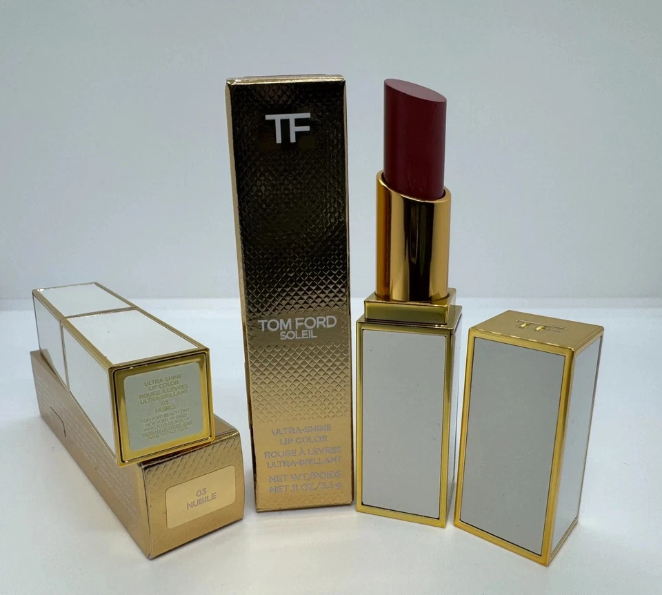 TOM FORD Soleil Ultra Shine Lip Color Lipstick ~ 03 NUBILE ~ 0.11oz/3.3g Full S - Image 3 of 4