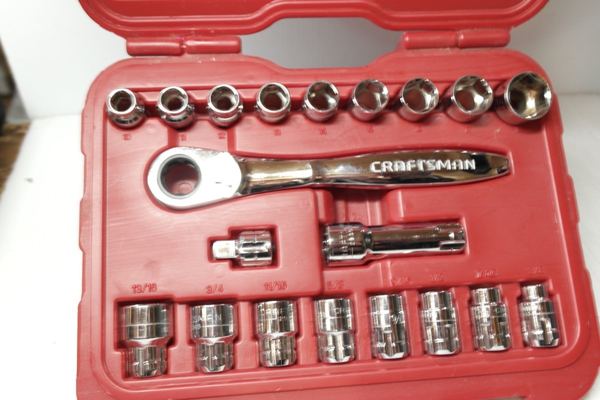 Craftsman 29308 Max Axess 20-Piece L-AB Metric and SAE Ratchet