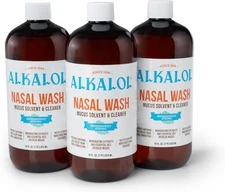 Alkalol Solution Original Nasal Wash, 3 Count -16 fl oz, 16 oz (pack of 3) 