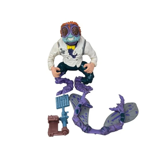Vintage TMNT Ninja Turtles Figure Baxter Stockman 1989 Complete
