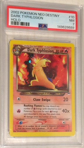 Dark Typhlosion (Unlimited) graded PSA 7 for sale on eBay