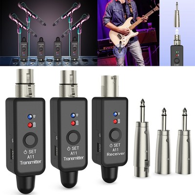 Dual Transmitter Wireless Mic System for Dynamic Performance via XLR Connection