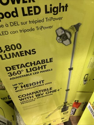 #ad Ryobi PCL691B Hybrid Tri Power Tripod Light Tool Only Open box $158.90