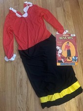 Olive Oyl Oil Popeye Halloween Costume Cosplay Fits Up To Size 16 Rubies Rare
