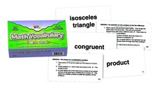 Learning Advantage 8612 Math Vocabulary Flash Cards
