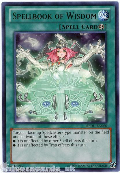 REDU-EN060 Spellbook of Wisdom Rare UNL Edition Mint YuGiOh Card