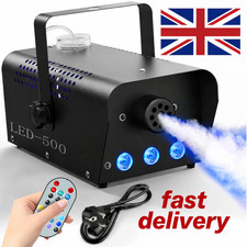 500W Smoke Machine Fog Mist Haze Hazer Effect 3 LED RGB For Disco Party Club
