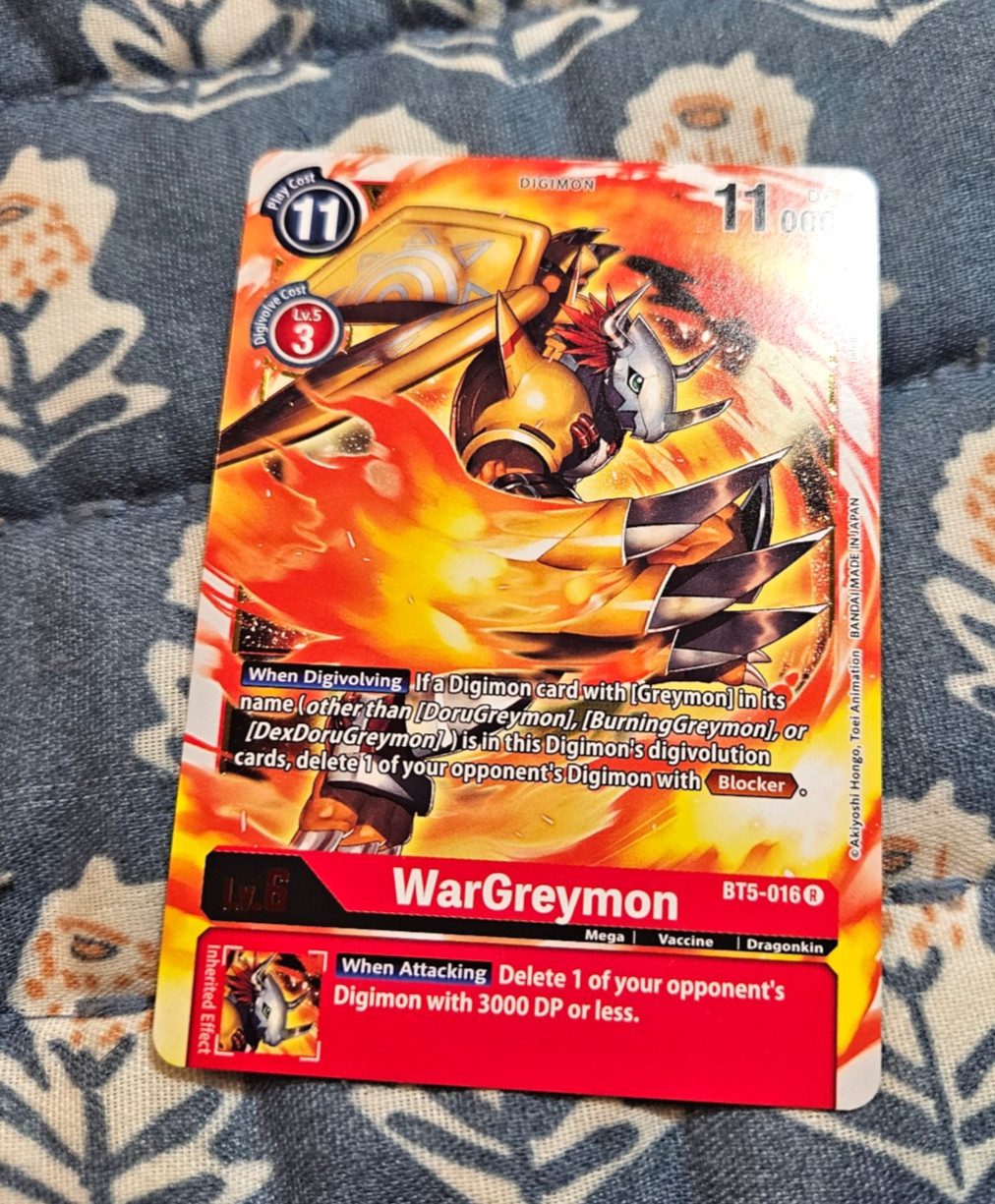 WarGreymon - Rare - Battle of Omni BT5-016 - Digimon