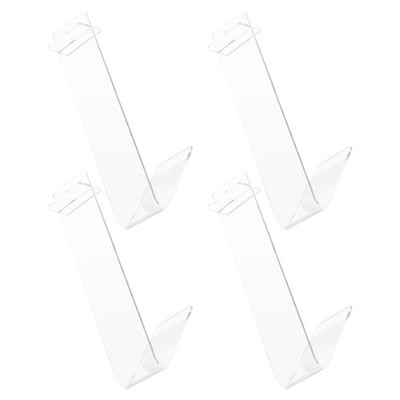 4Pcs Clear Acrylic Shoe Rack Organizer for Store and Home Shoe Storage
