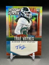 2015 Prizm Draft Picks Trae Waynes Tie-Dye Auto /49 #147 Michigan State Rookie 