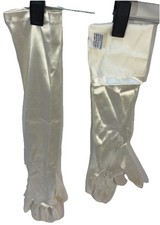 Long Ivory Opera Gloves 18  Stretch Nylon Spandex Formal Evening