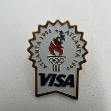 Olympic Memorabilia Atlanta 1996 VISA Vintage Tack Pin T-2220