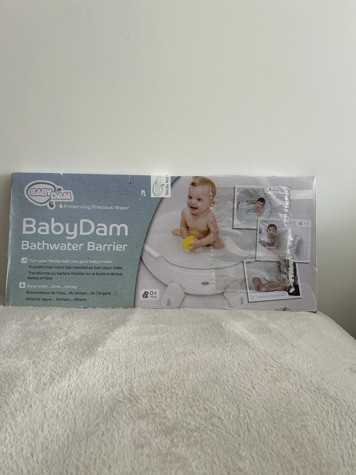 BabyDam Bathwater Barrier - No Need for a Baby Bath! Grey, Suitable from Newborn
Opens in a new wind