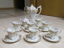 269* Tettau Antiquariat Daphne Mokka-Service für 6 Personen inkl. Kanne Milch-Zu