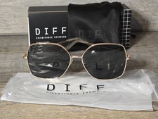 NIB Diff Eyewear BEATRICE Gold Frames g15 Polarized Sunglasses SOLD OUT  DIFF