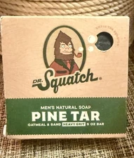 Dr. Squatch All Natural Bar Soap for Men with Heavy Grit, Pine Tar