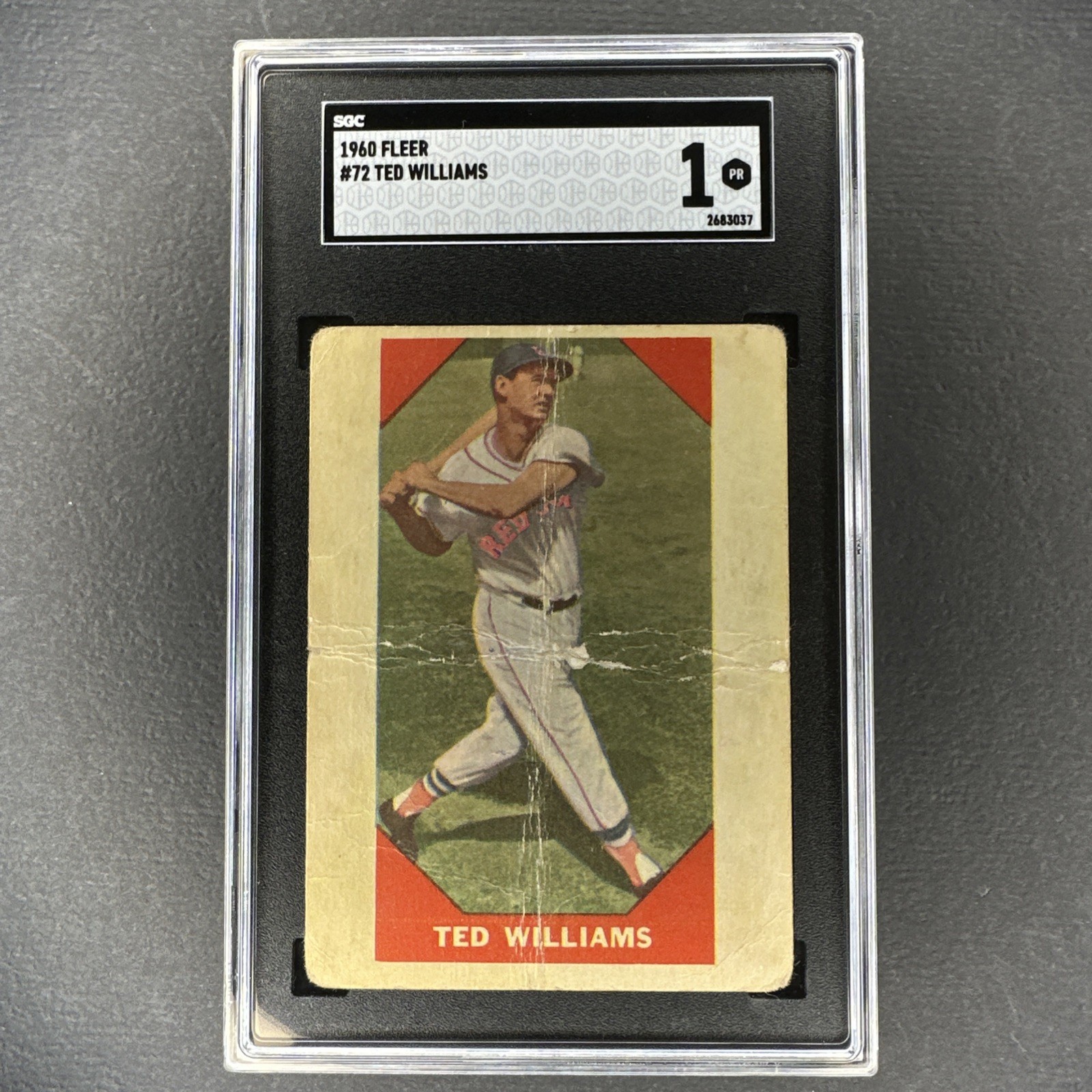 Ted Williams 1960 Fleer Baseball Greats #72 SGC 1