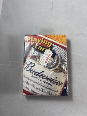 Vtg Sealed 2000 Budweiser Playing Cards Deck Anheuser Busch USPCC Bicycle Brand