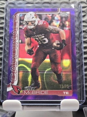 2025 Topps Chrome - Trey McBride #4 Purple Lava Refractor /75