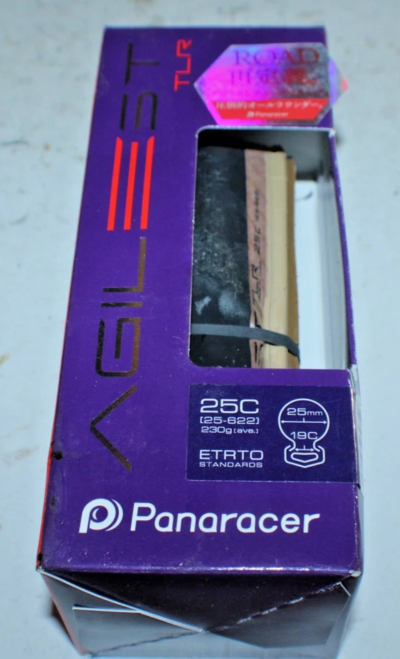 Panaracer Agilest TLR Road Bike Tire 700x25c Brown Tan Touring Tubeless Japanese - Image 2 of 4