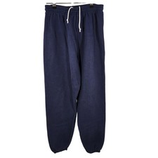 Vintage Santee Made in USA Navy Blue Sweatpants Drawstring Waise Size Medium