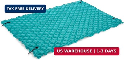 Intex 56841EP Giant Inflatable Floating Water Mat Relaxing Platform Pad for Pool