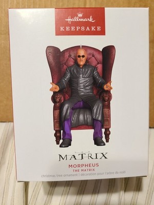 Morpheus in Chair from The Matrix Hallmark Keepsake Ornament 2023 New In Box