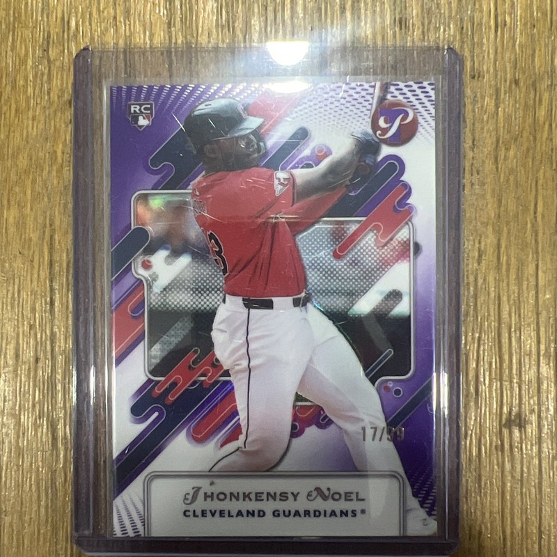 2025 Topps Pristine #96 Jhonkensy Noel Purple Refractor /99 (RC)