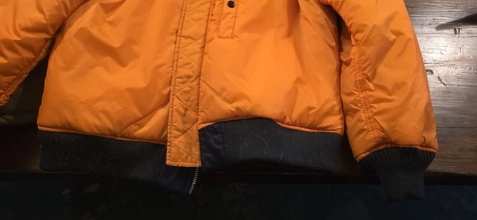 Banana Republic Men's XL Olive Diamond Quilted Bomber Jacket Polyester Snap - product detail image 3